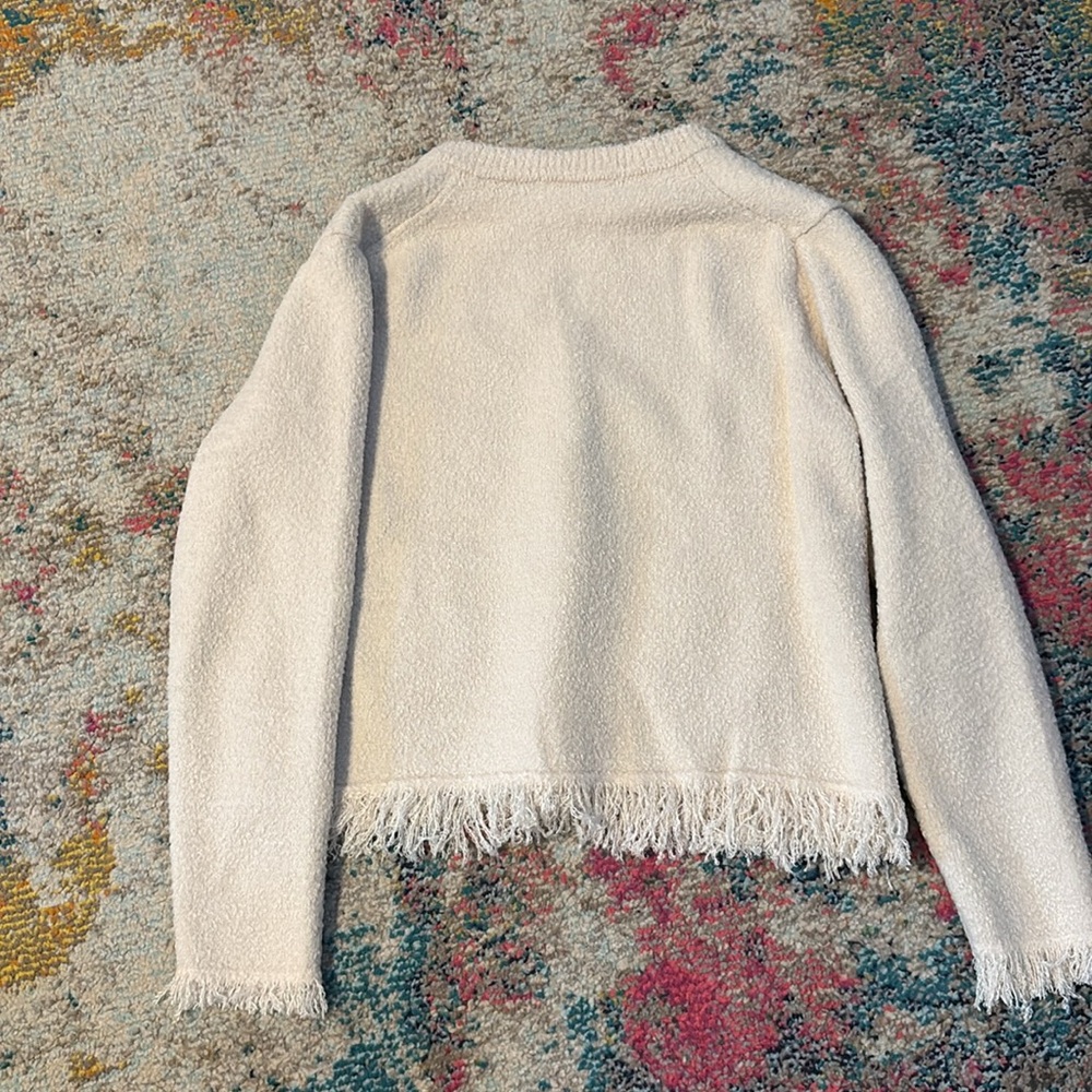 Zara Cream Blazer with Black Accents - Picture 4 of 6